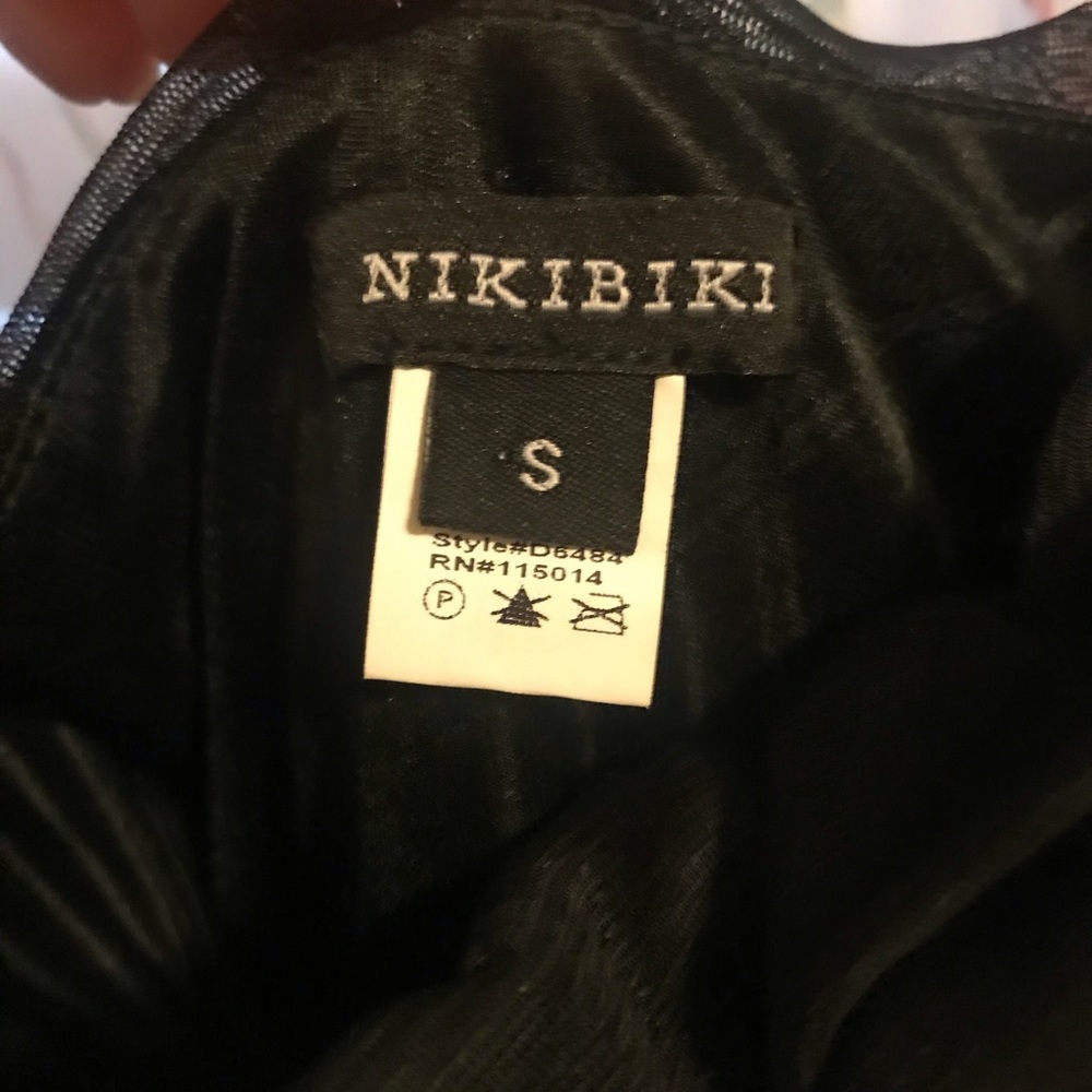 NWOT Strapless black and silver sequins dress - Picture 3 of 3